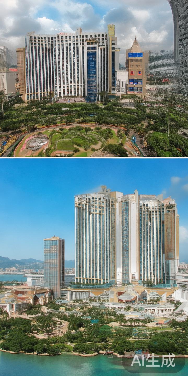 澳门金沙位于氹仔岛，是由金沙中国管理运营的高端综合